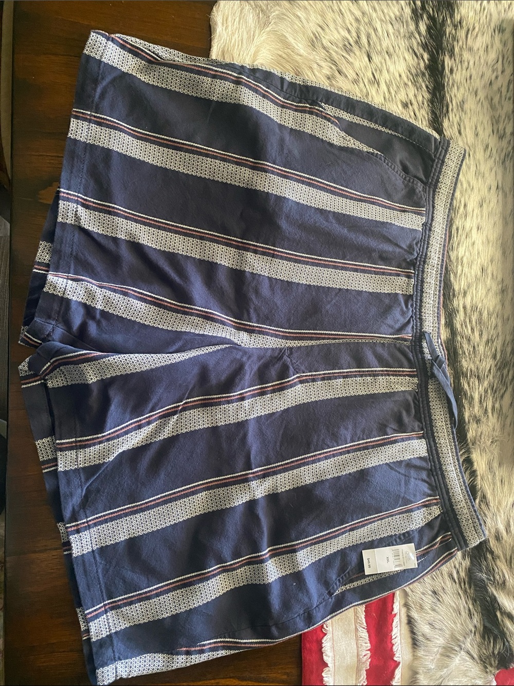 Gap 7” easy Short Casual Men's Texture Navy Stripe Cotton